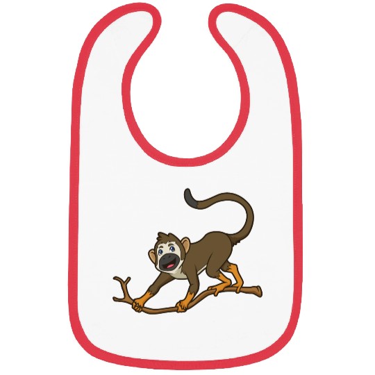 Kawaii Squirrel Monkey Bibs