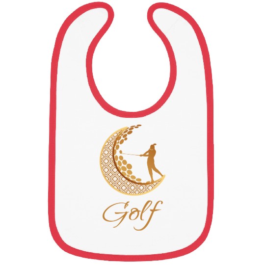 Golf In Gold Moon Bibs