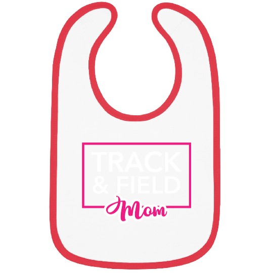 Track And Field Mom - Running Mom Bibs