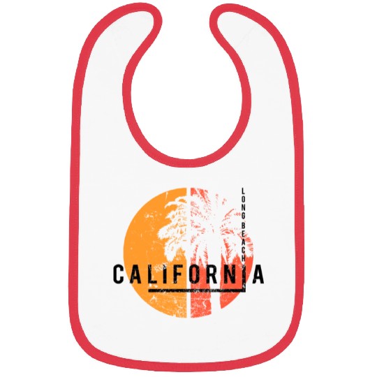Long Beach California Cool Native Palm Tree Bibs
