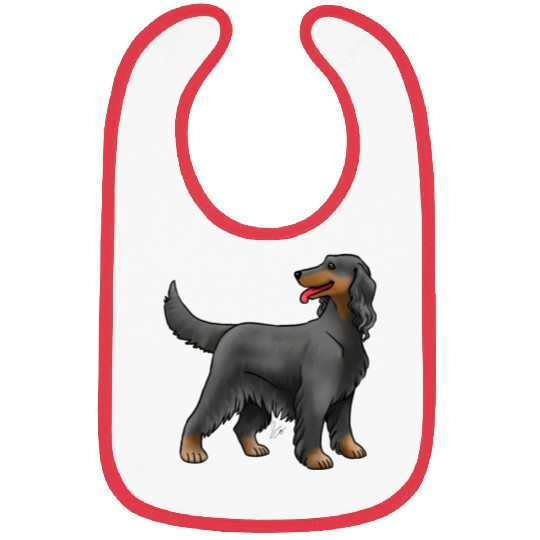 Dog Irish Setter Black And Tan Bibs