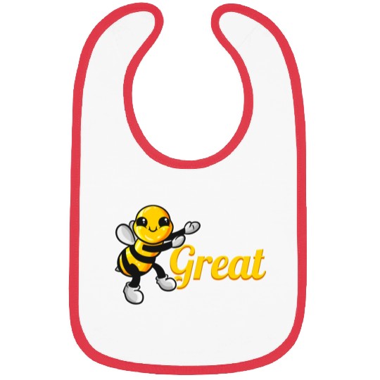 The Cute Bee Says Be Great The Bee Bibs