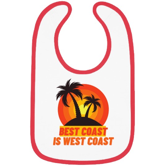 Best Coast Is West Coast Bibs