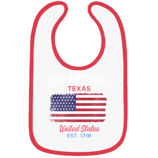 San Antonio Texas est 1718 Design for proud San Bibs