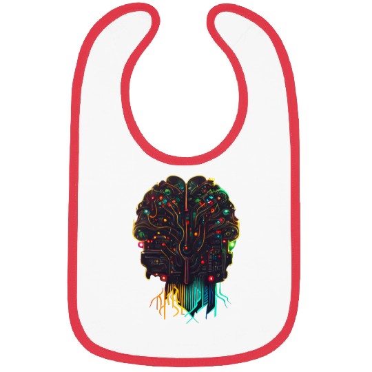 AI Artificial Intelligence Human Electric Brain Bibs
