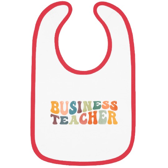 Groovy Business Teacher Bibs