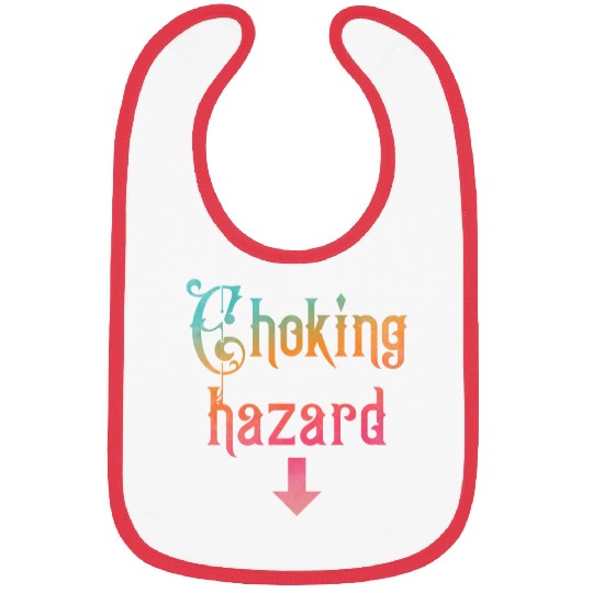 Choking hazard down arrow Bibs