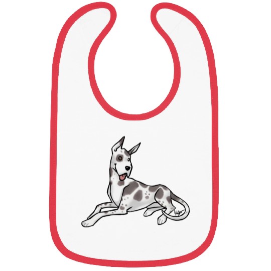 Dog Great Dane Harlequin Bibs