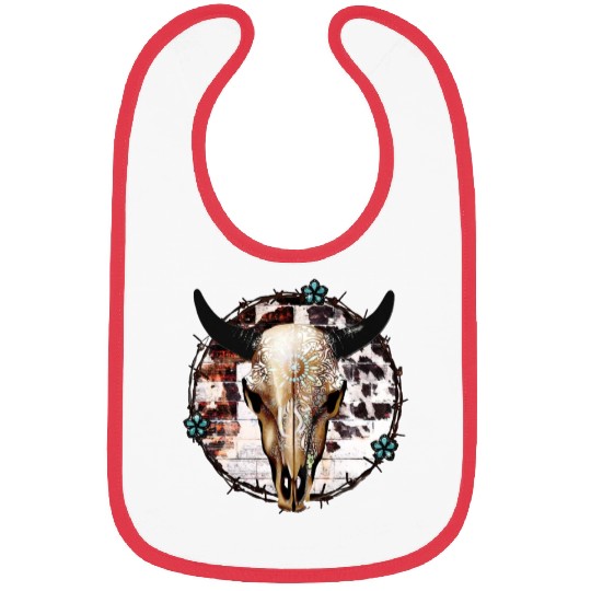 Bull Skull Western Bibs