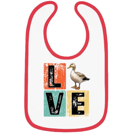 Retro Duck Hunting Duck Birds Lover Duck Hunter Bibs