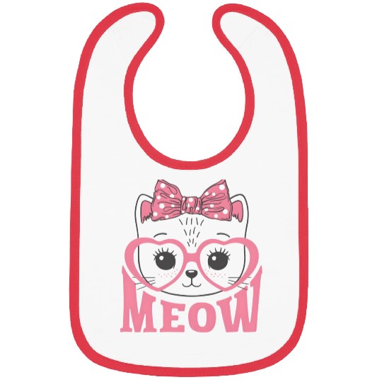 Playful Cat Whispers: Simply Meow Bibs