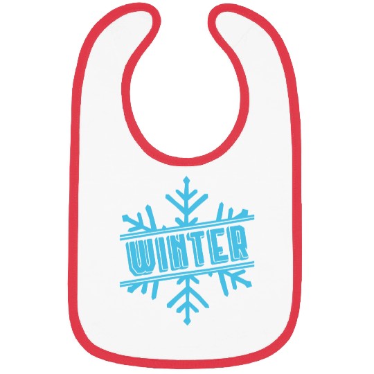 Winter Snowflakes Bibs