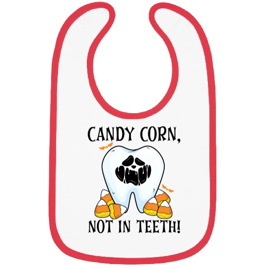 Candy Corn, Not in Teeth! Bibs