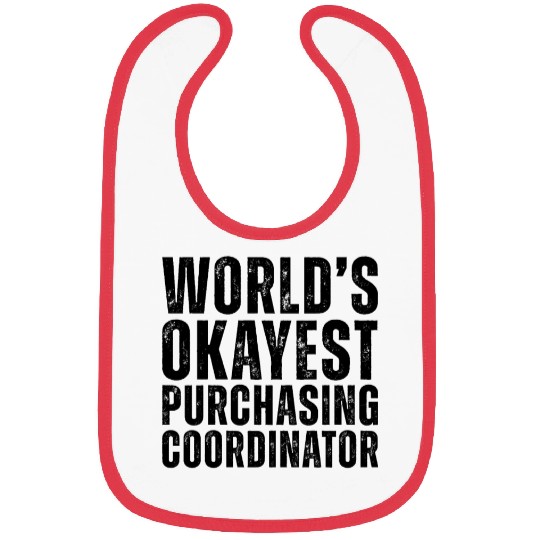 World's Okayest Purchasing Coordinator Bibs