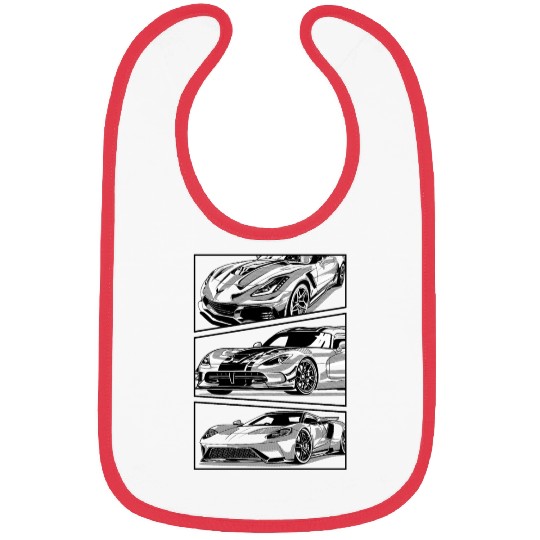 Fancy Super fast Car Bibs