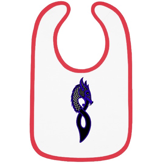 Jormungand dragon blue Bibs