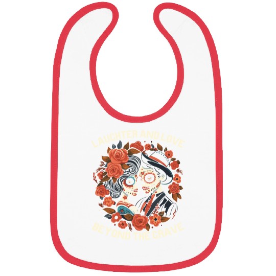 Dia De Los Muertos Sugar Skull Mexican Holiday Bibs