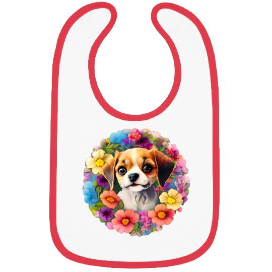 Cute Floral Chihuahua Dog Bibs ,Funny Dog Bibs
