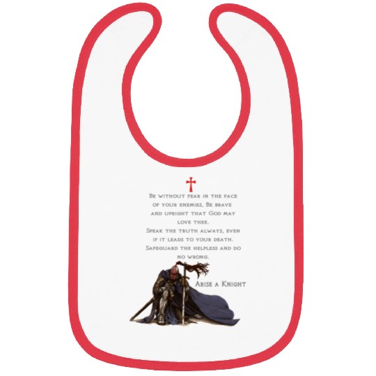 Knights Templar Christian Religious Warrior Oath Bibs