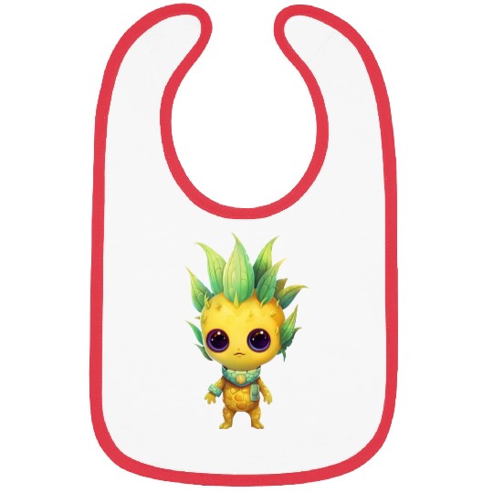 Alien Pineapple Fusion: Punk Hairstyle Bibs