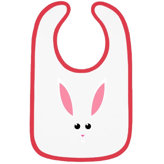 Easter Bunny Face Bibs