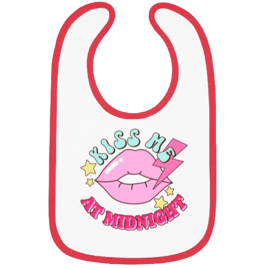 New Years Eve Party Kiss Me At Midnight I Love You Bibs
