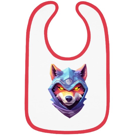 Hooded Alpha Wolf Ninja: Leader of the Night Bibs