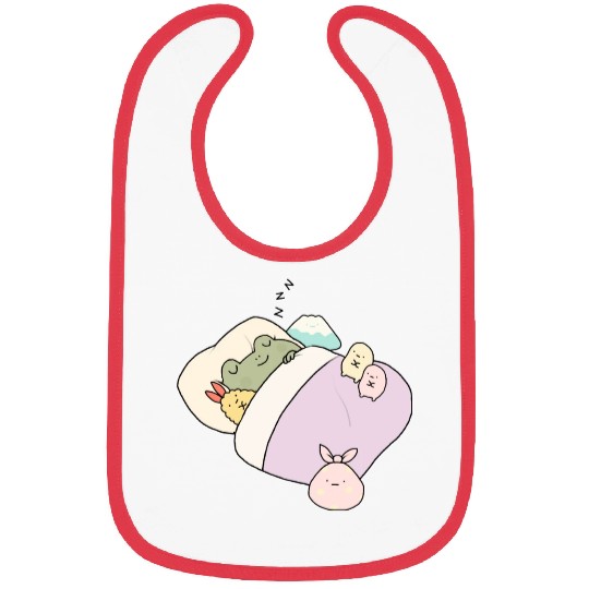 Sleepy Frog With Friends Bibs