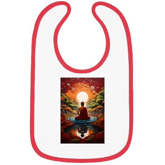 Buddha Serenity: Zen Garden Sunset Bibs