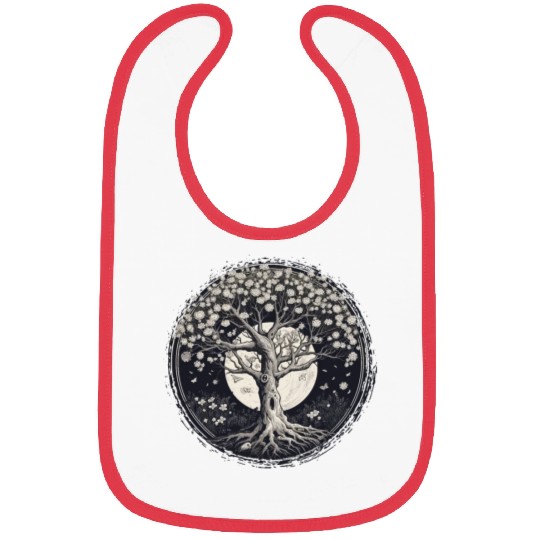 White Tree of Life Bibs