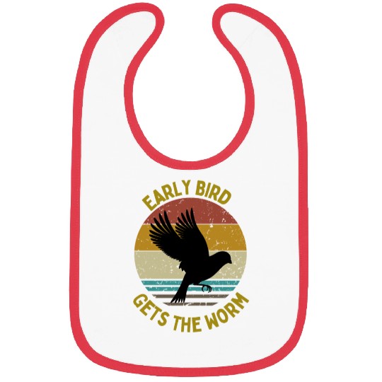 Early Bird Gets The Worm Bibs