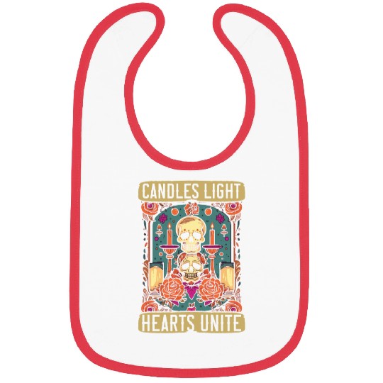 Dia De Los Muertos Sugar Skull Mexican Holiday Bibs
