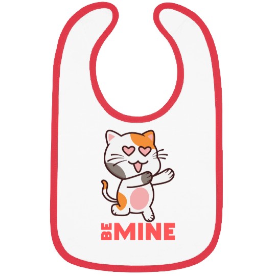 Cat be mine Bibs