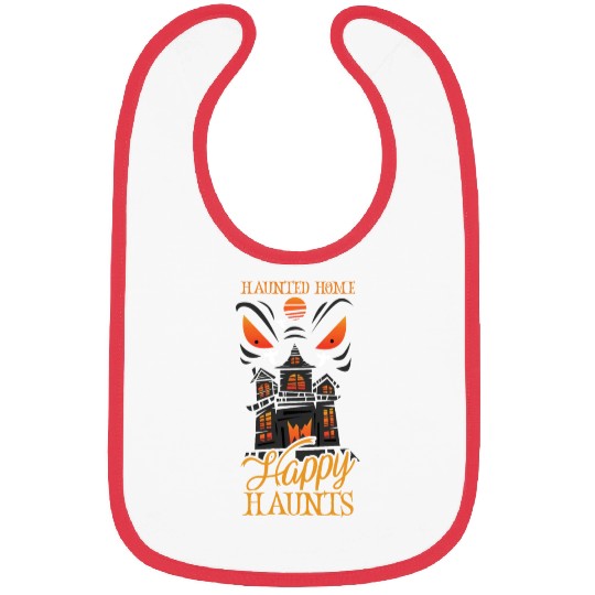 Horror Paranormal Haunted House Spooky Halloween Bibs