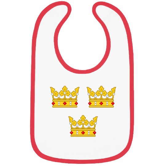 Three Crowns of Sweden Bibs