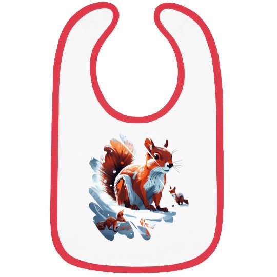 Winter squirrel Bibs
