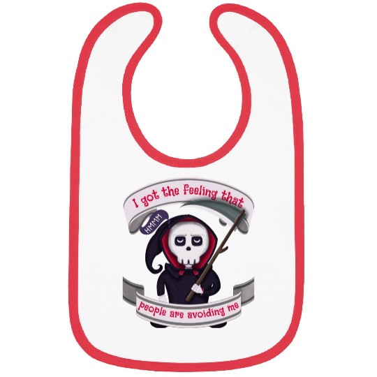 People Are Avoiding Me Grim Reaper Bibs