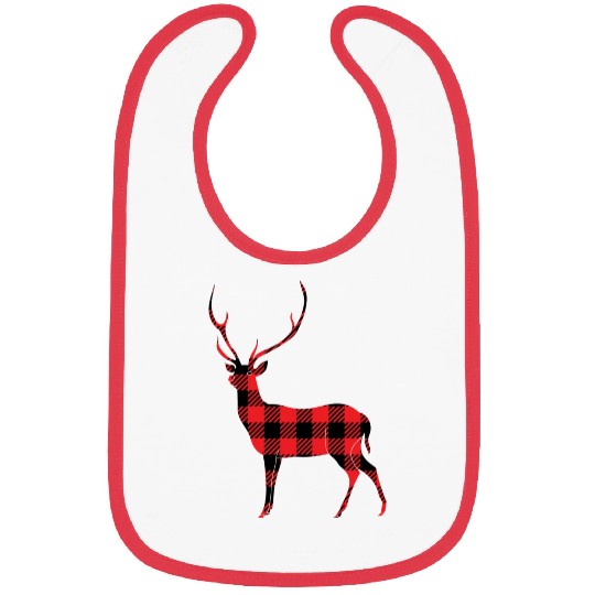 Buffalo Plaid Deer Bibs