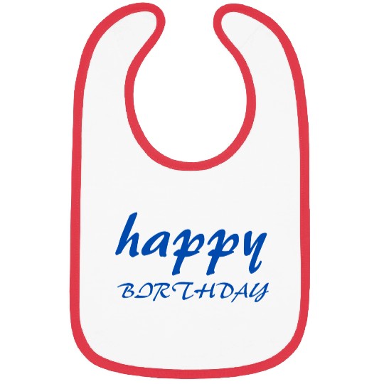 اHappy birthday design gift Bibs