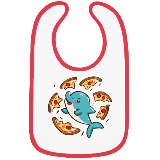 Pizza dolphin Bibs