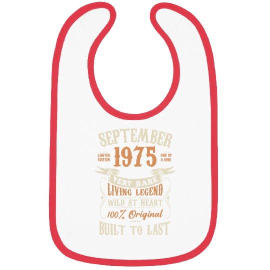 September 1975 Birthday Surprise Bibs