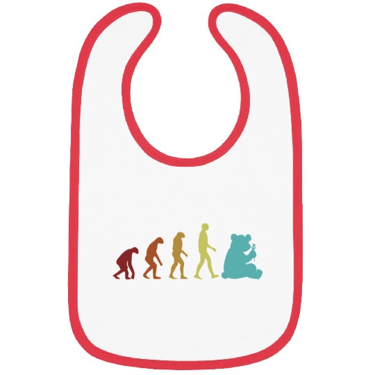 Panda Evolution Panda Bear Friend Lover Giant Bibs