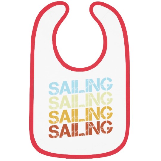 Retro Sailing Typography Bibs
