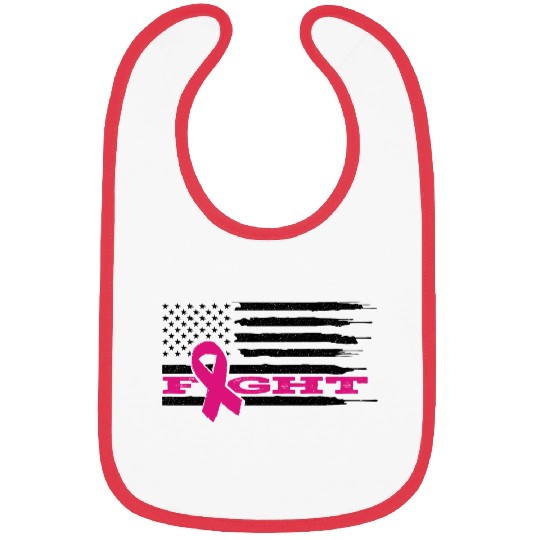 Fight Cancer Us Flag Bibs