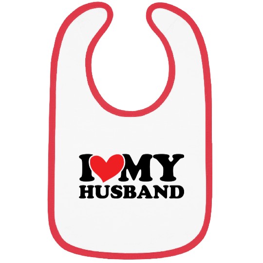 I Love My Husband Bibs