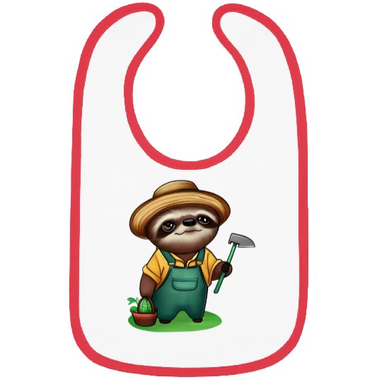 Cozy gardener sloth Bibs