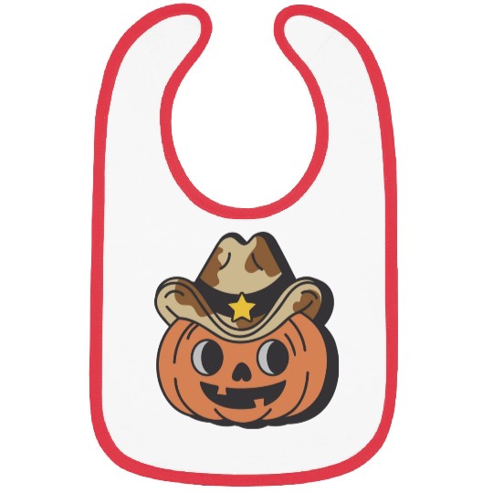 Cowboy Pumpkin Bibs