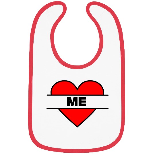 Heart I love me Bibs