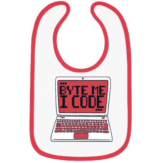 Byte Me I Code Coder Engineer Full Stack Software Bibs