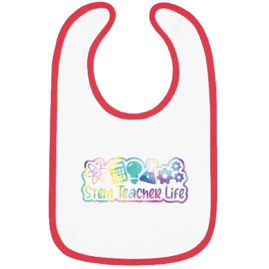 STEM Tie-Dye Design STEM Teacher Science Lover Bibs